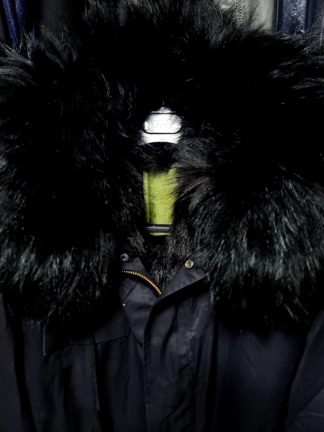 미스터앤미세스퍼 블랙 풀바디 폭스퍼 야상 패딩 점퍼 100~105 상품이미지3