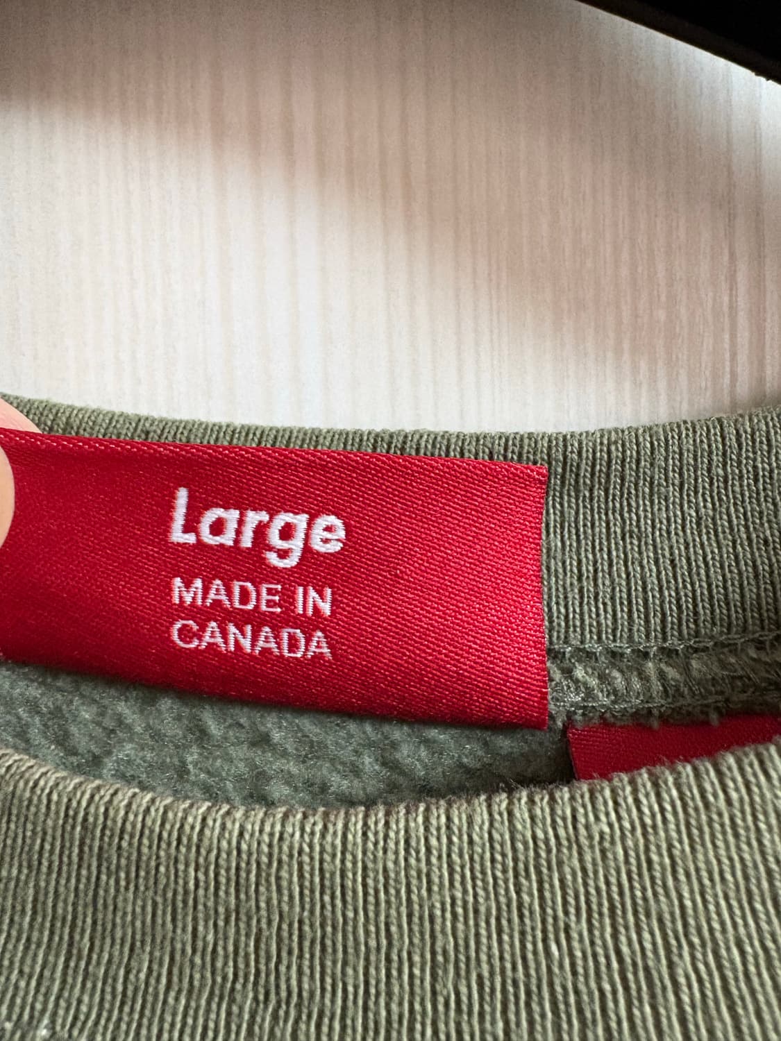 슈프림 스몰박스 크루넥 맨투맨 올리브 L 상품이미지3