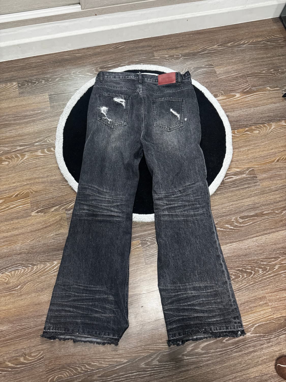 ROARINGRAD Flare Denim Pants Black 상품이미지3