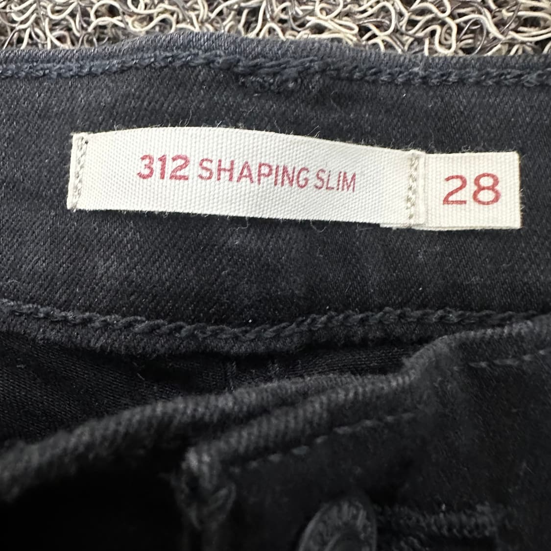 리바이스 여성 데님 흑청바지 블랙 28인치 상품이미지3