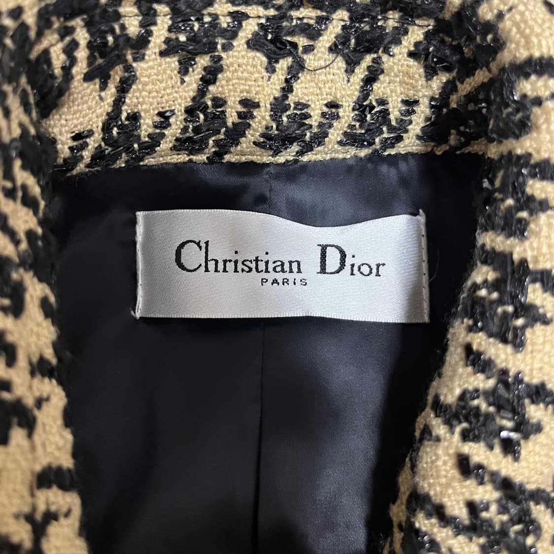 디올 하운드투스 체크 패턴 원피스 상품이미지2