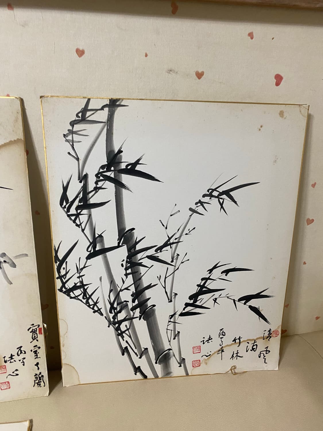 일본 수입 수묵화 그림 4점 일괄 상품이미지4