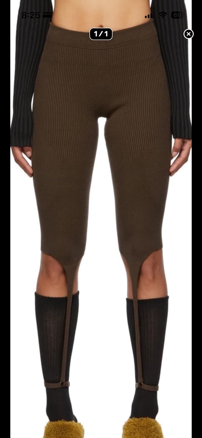 Jacquemus 자크뮈스 르 콜랑 알바 레깅스 브라운 상품이미지2