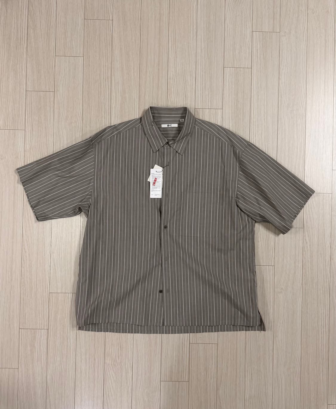 유니클로 C 브로드클로스 오버사이즈셔츠 반팔 상품이미지1