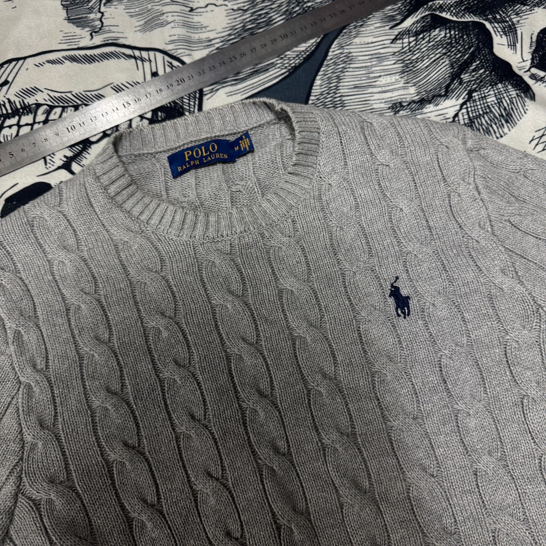 폴로 케이블니트 M사이즈  상품이미지2