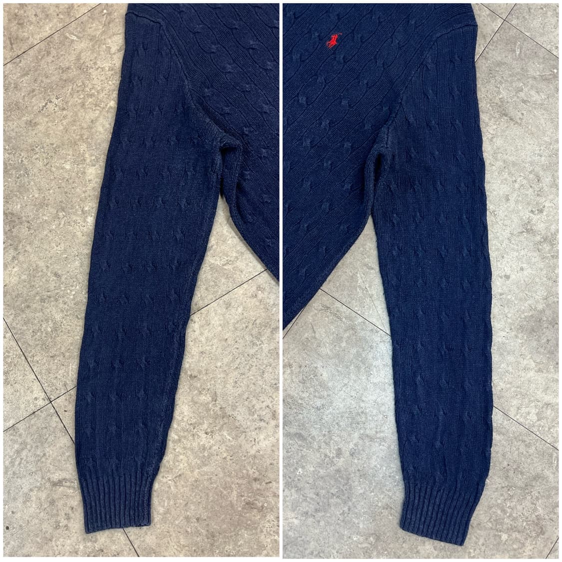 폴로 랄프로렌 꽈배기 니트 네이비 XL #csz3551 상품이미지5