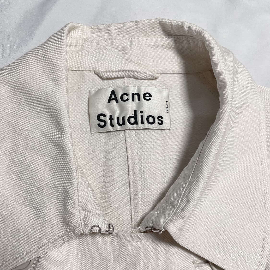 아크네 스튜디오 벨티드 트렌치 코트 아이보리 34 상품이미지3