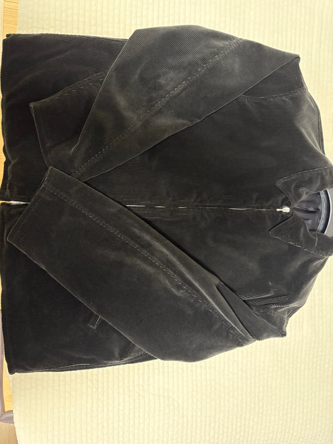 아프레쎄 코듀로이 자켓 블랙 3사이즈 상품이미지1