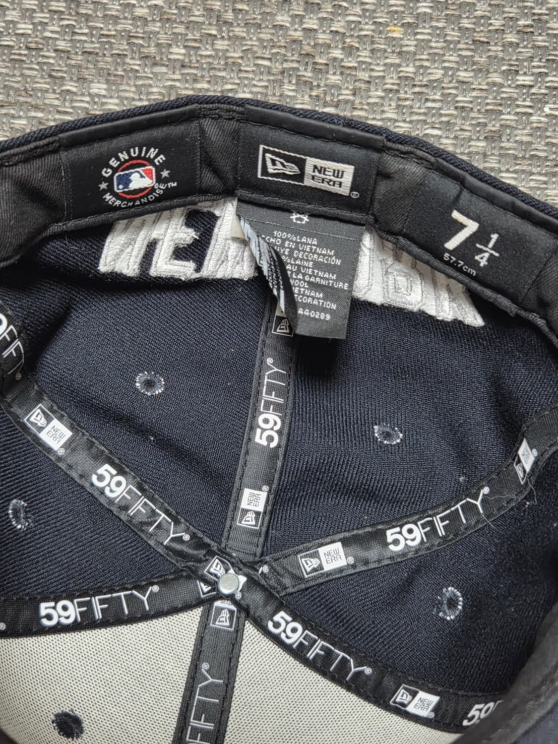 MLB 뉴에라 뉴욕양키스 모자/캡 7 1/4(57.7cm) 상품이미지4