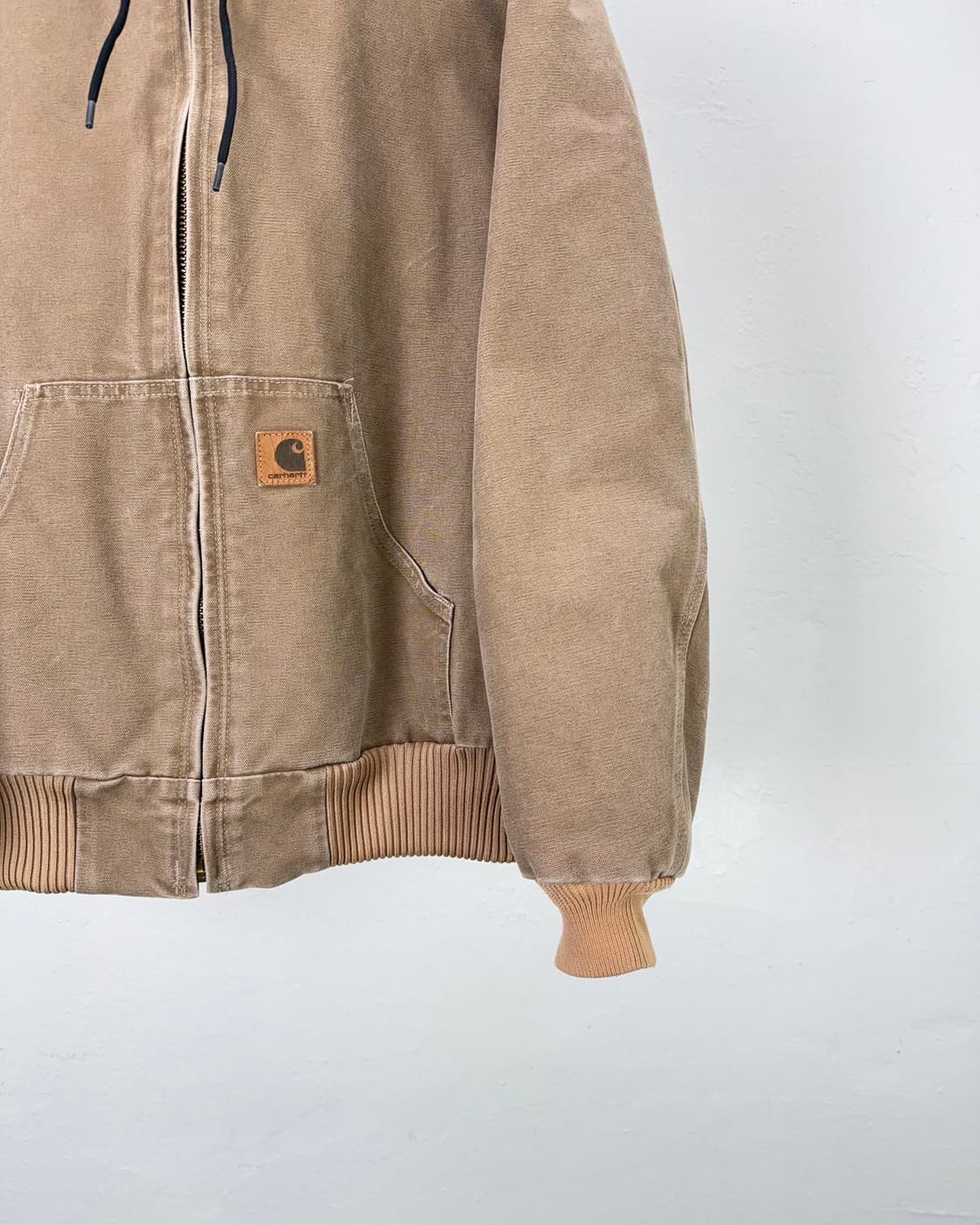 칼하트 브라운 j130 액티브 후디 집업 자켓 상품이미지5