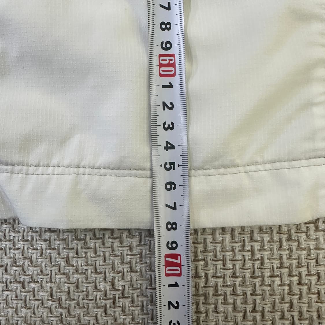 실측확인 빈티지 화이트 경량 집업  0415D 상품이미지5