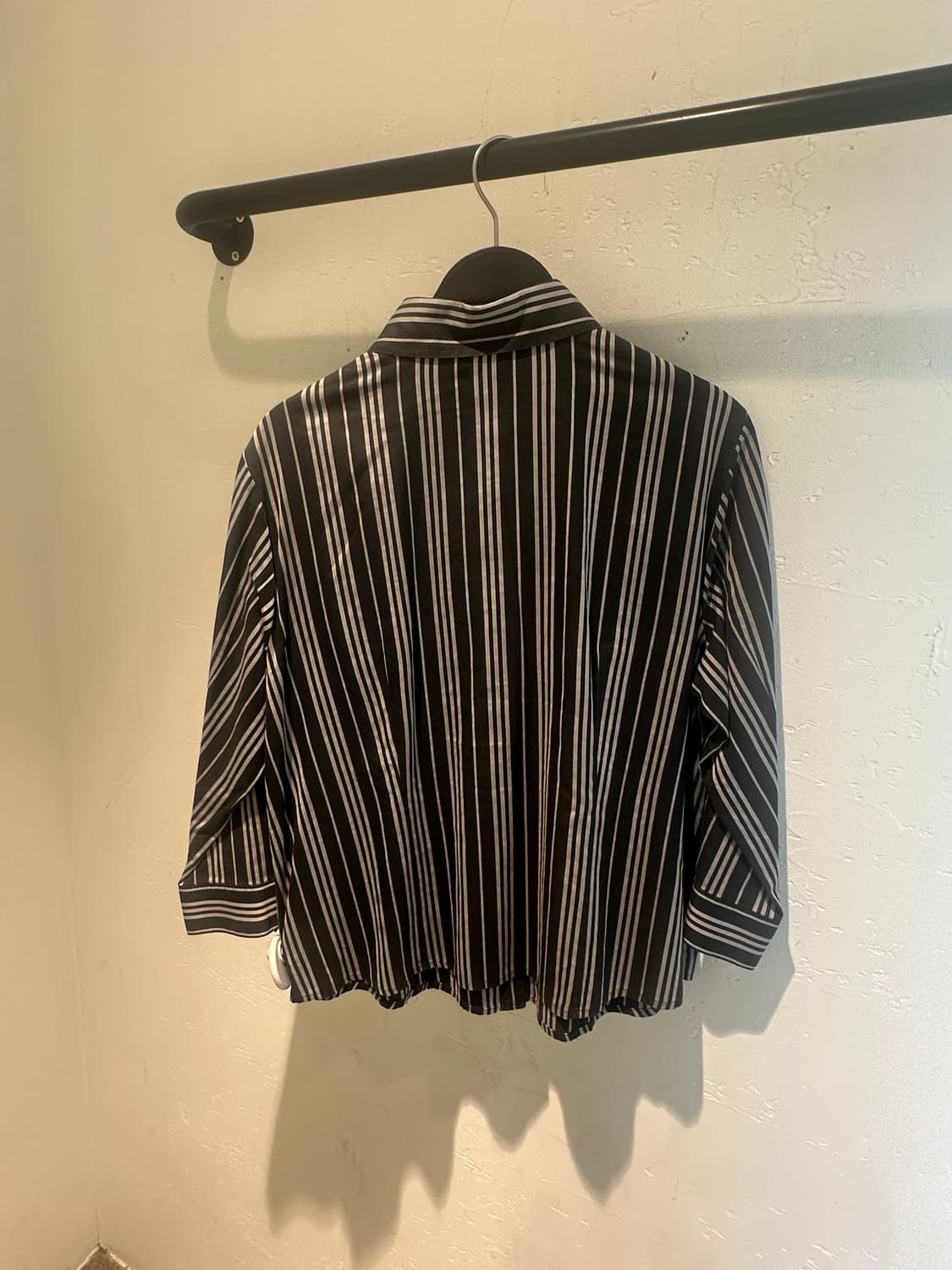 BURBERRY 버버리 블랙그레이 스트라이프셔츠 상품이미지6