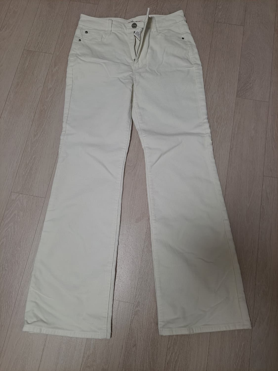 게스 여성 코듀로이 골덴 와이드핏 면바지 상품이미지1