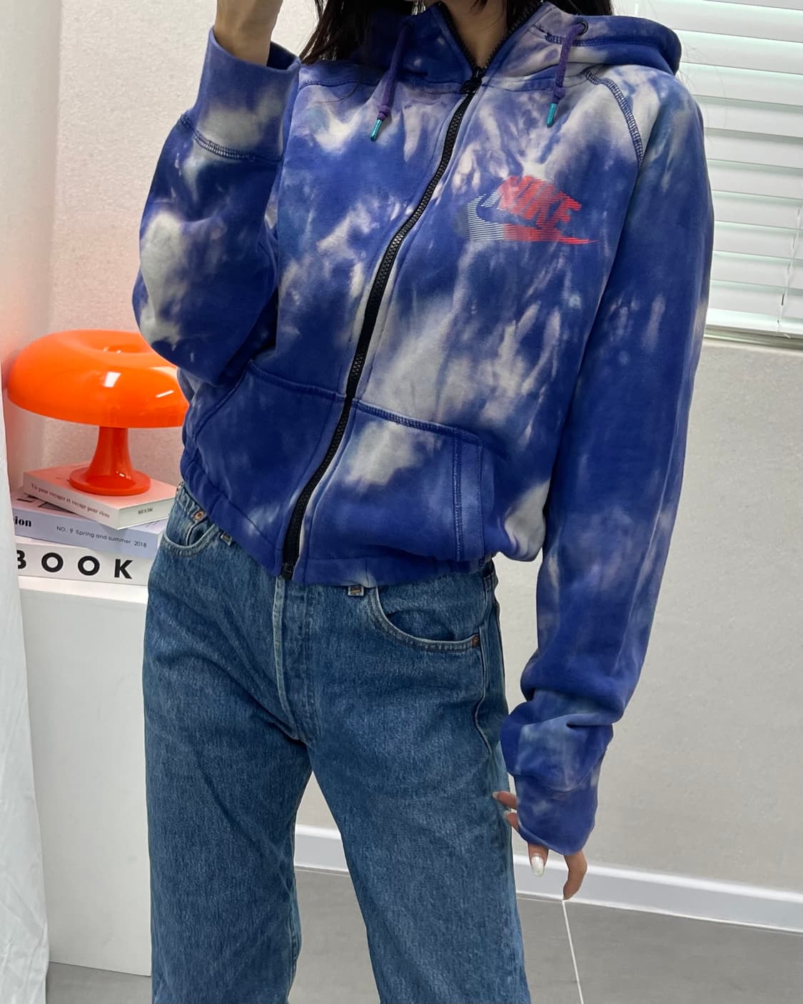 (WOMEN)나이키 크롭 후드집업-M1401 상품이미지1