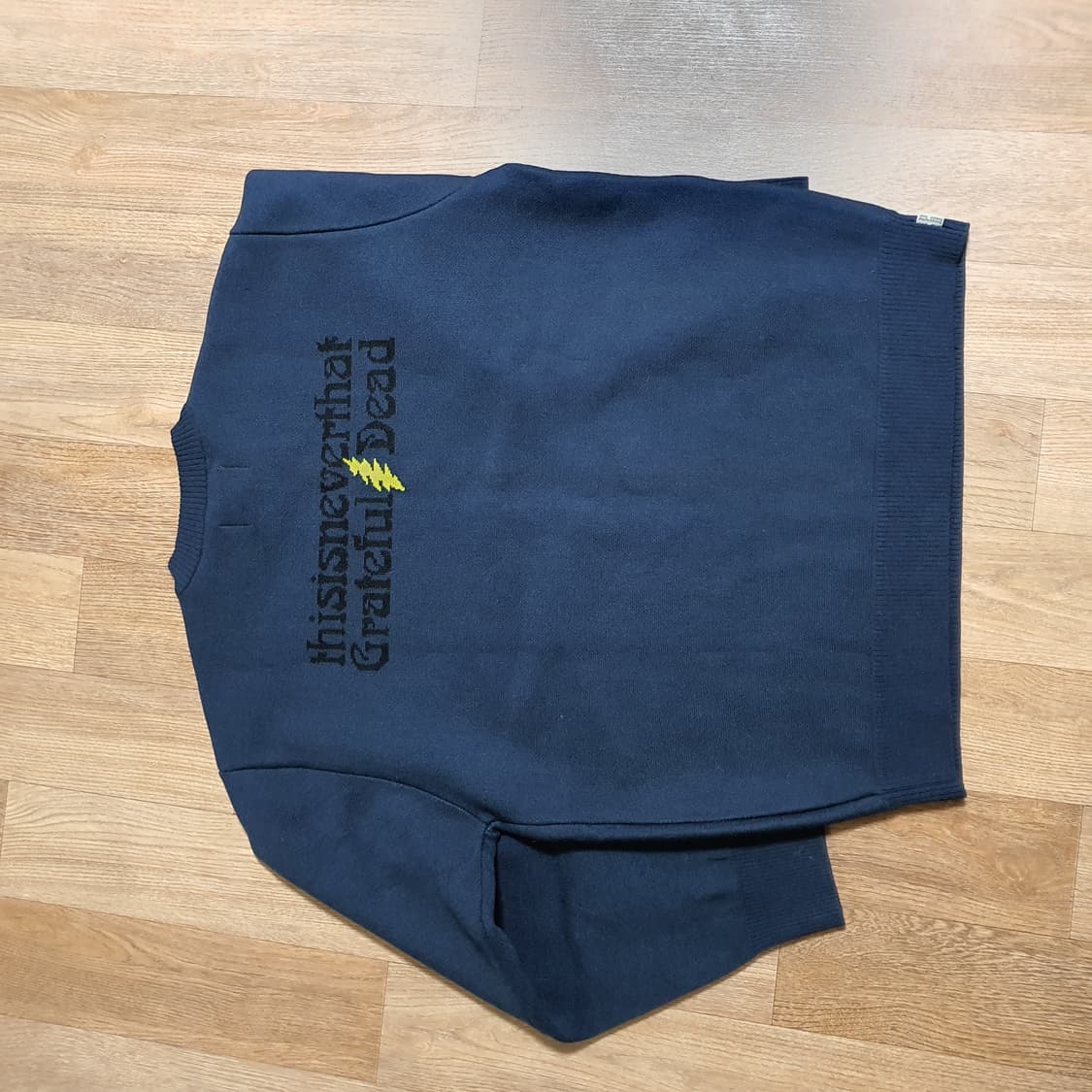 디스이즈네버댓 x 그레이트풀 데드 니트 스웨터 네이비 상품이미지5