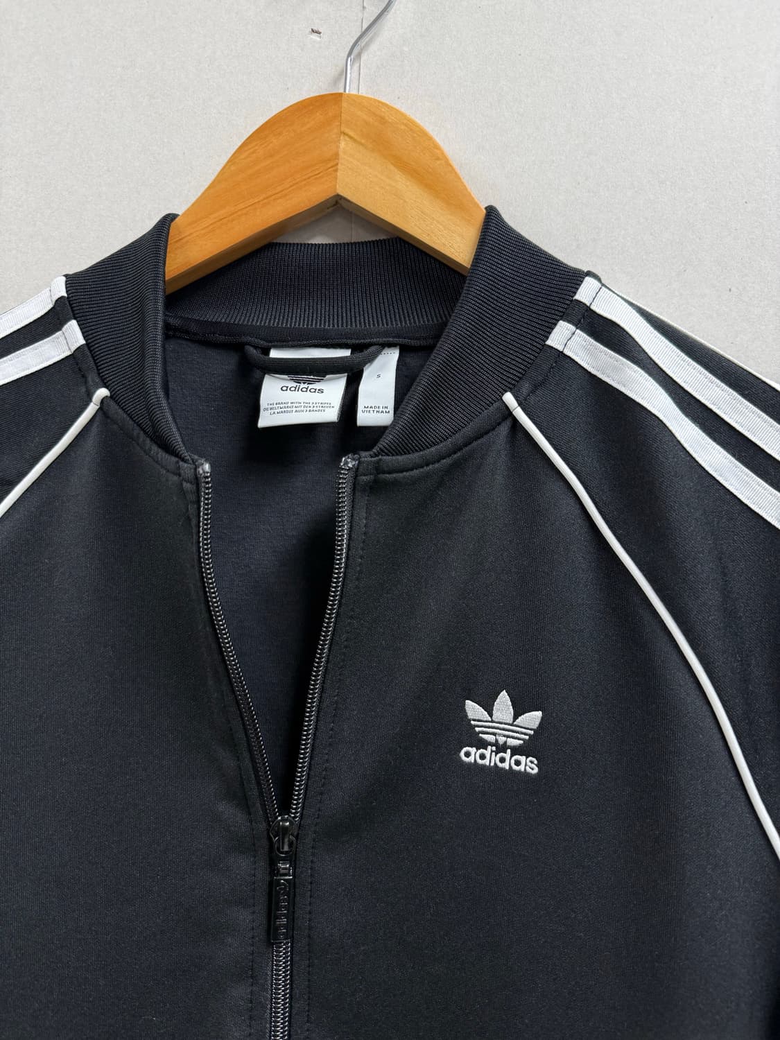 여성 S / 아디다스 슈퍼스타 트랙탑 져지 블랙 상품이미지3