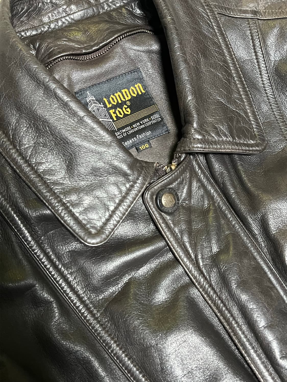 London Fog cowhide jacket 상품이미지2