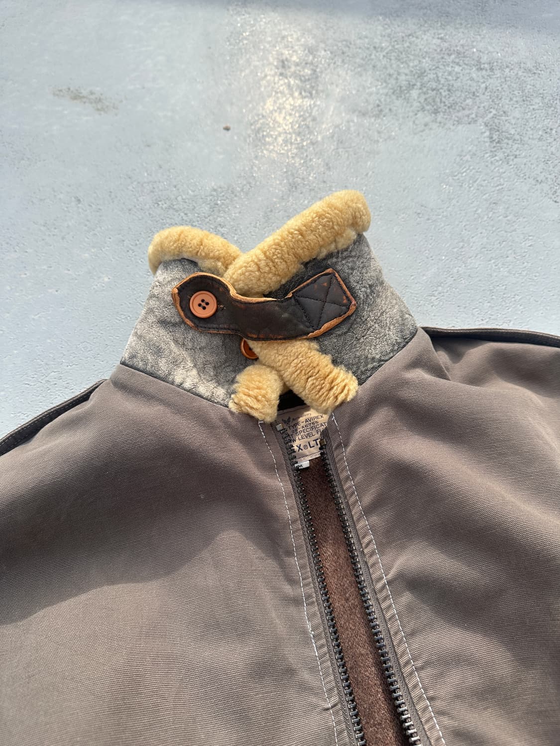 아비렉스 B-10 무스탕 밀리터리 플라이트 자켓 M 상품이미지3