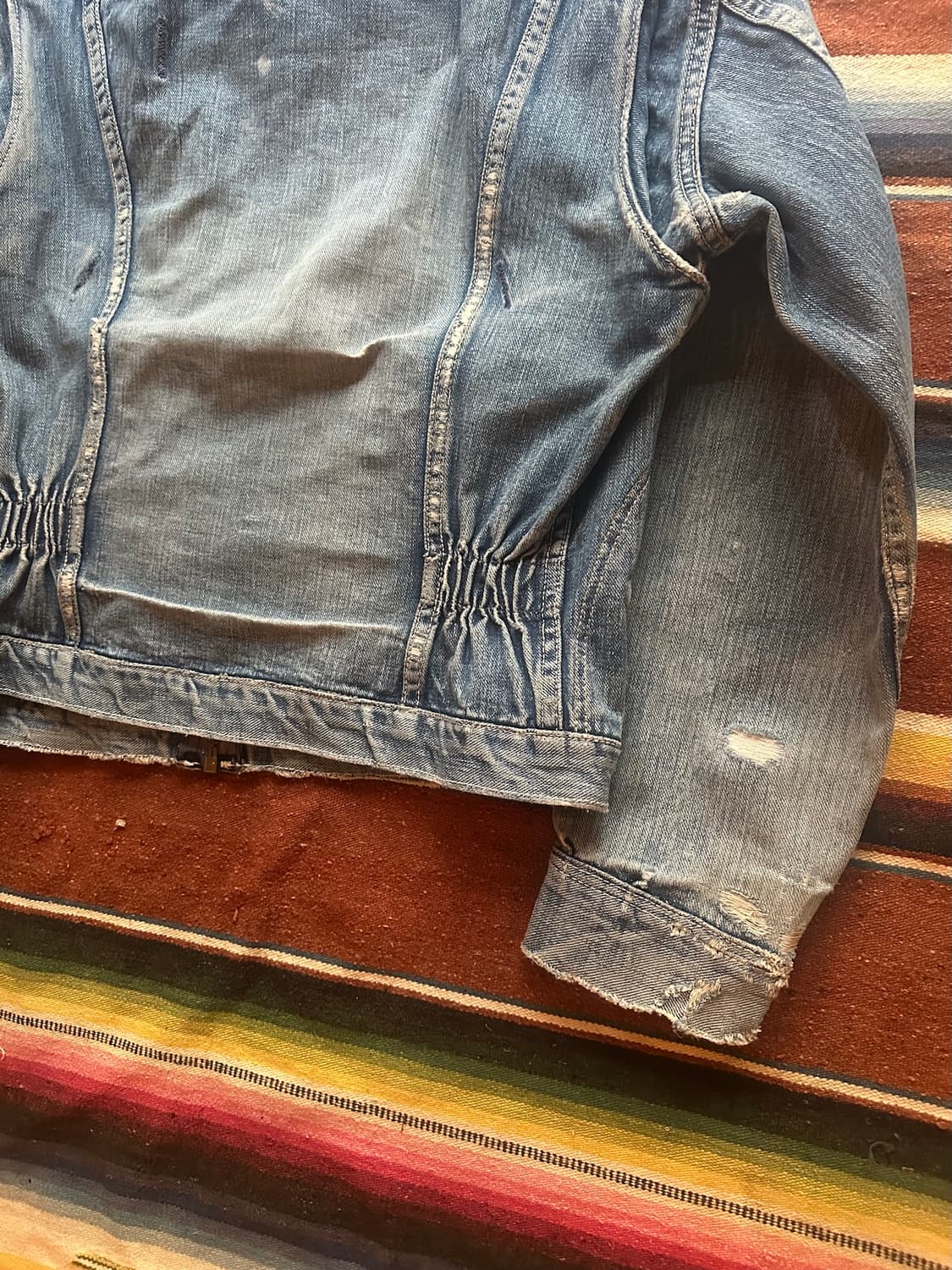 0s USA 빈티지 랭글러 11MJZ 1세대 셀비지 데님 자켓 상품이미지7