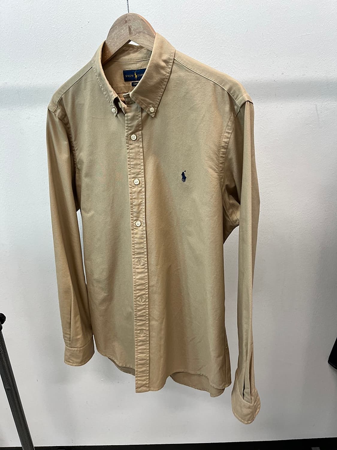 105-110) 폴로 베이지 옥스퍼드 셔츠  상품이미지1