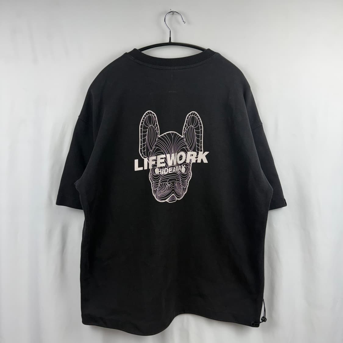 (M) 라이프워크 헤비웨이트 스트링 반팔 티 블랙 상품이미지7