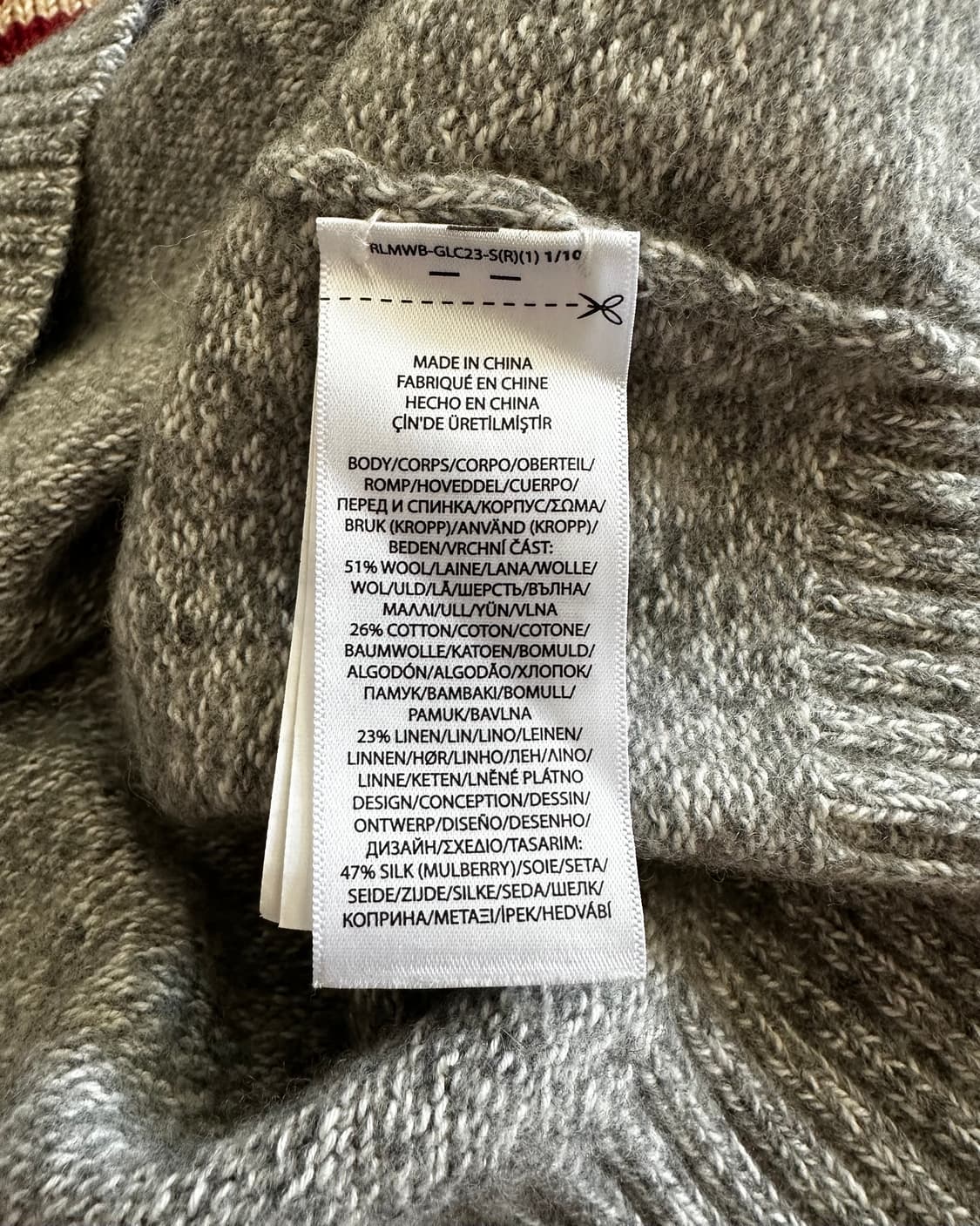 폴로 랄프로렌 성조기 니트 M 상품이미지5