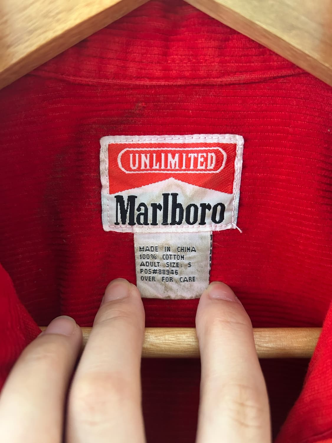 90's vtg Marlboro  Coduroy Half Zip JK 상품이미지4