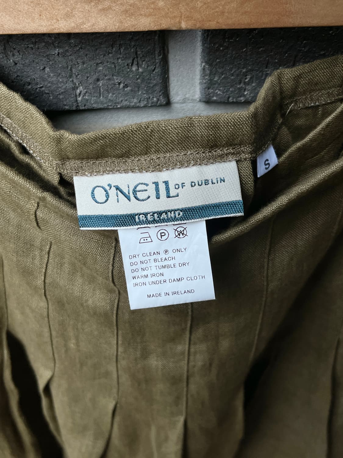 O'neil of Dublin 리넨 랩 스커트 올리브 그린 상품이미지6