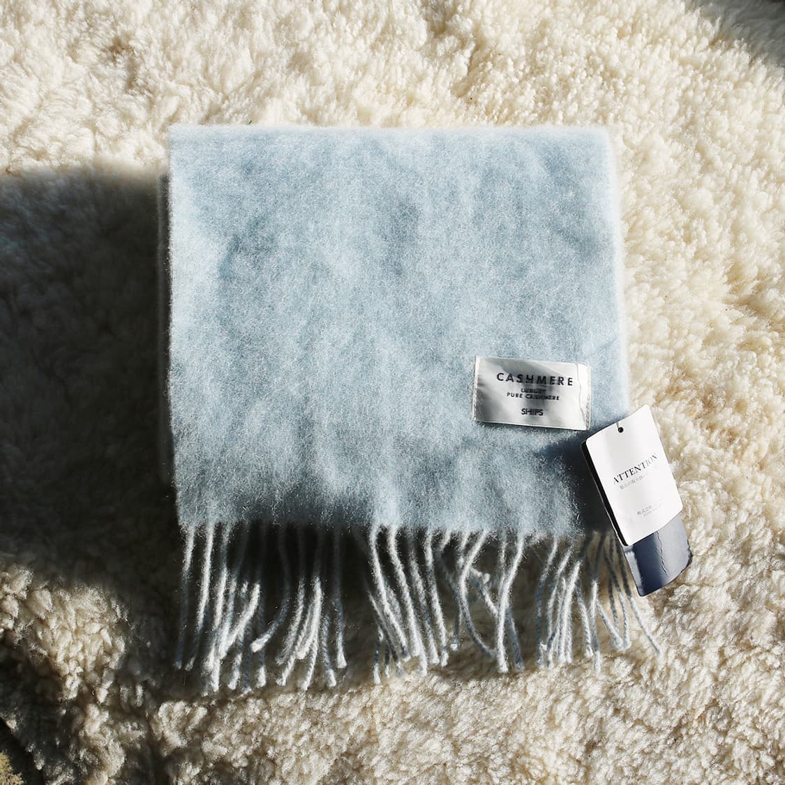 SHIPS 캐시미어 투톤 머플러 상품이미지1