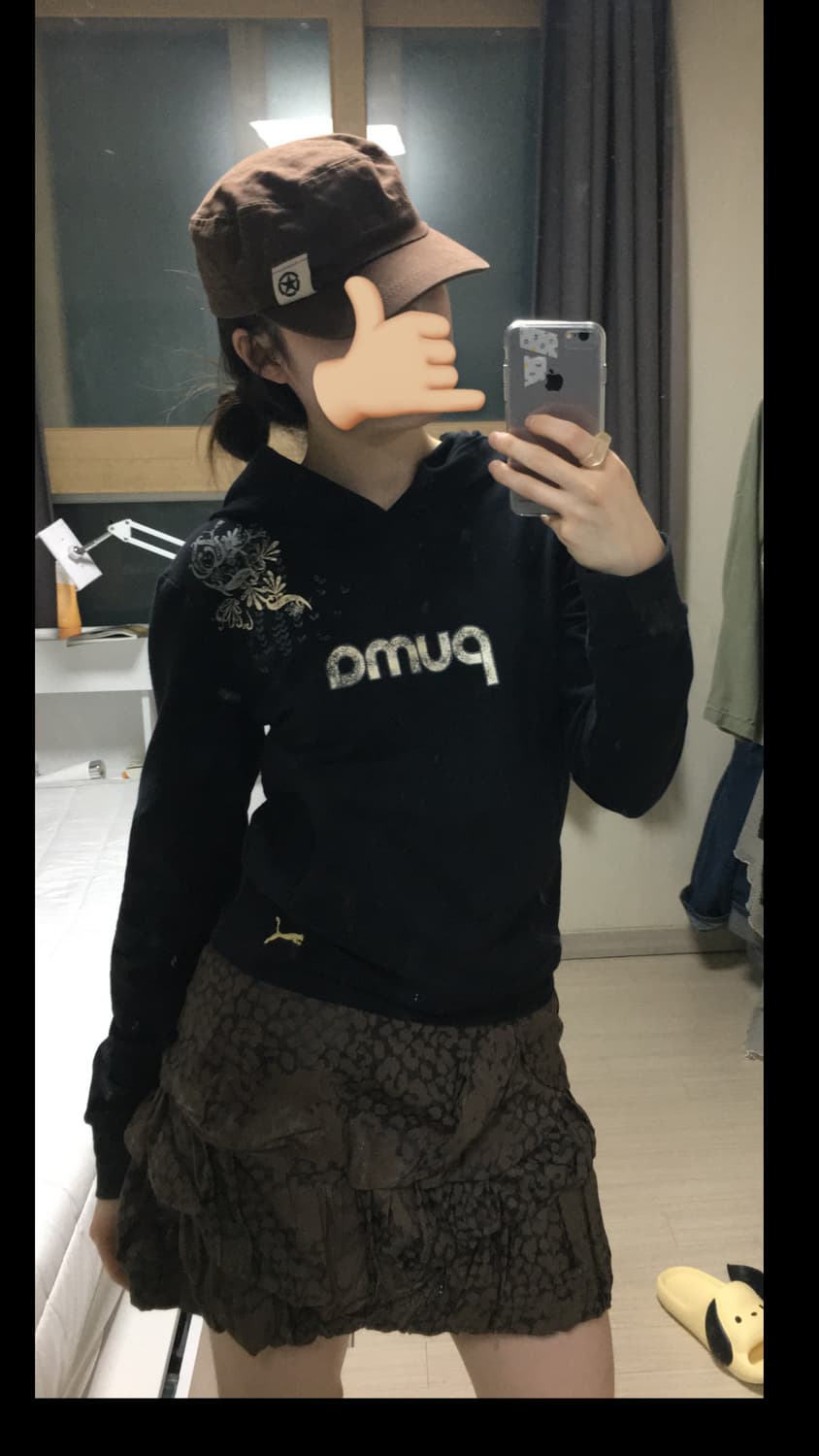 Puma printing vintage hoodie 상품이미지1