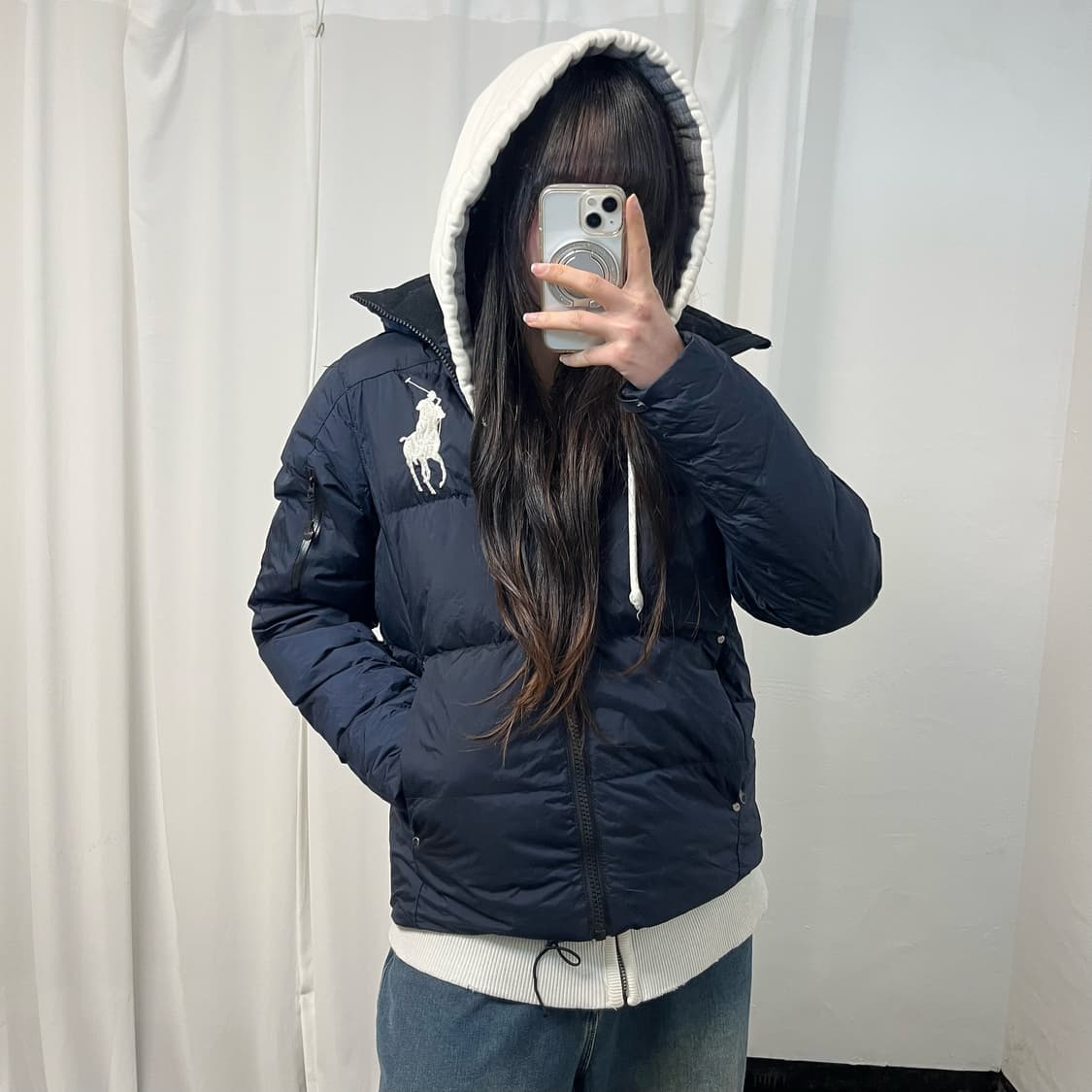 Polo Big Pony Navy Down padding 상품이미지1