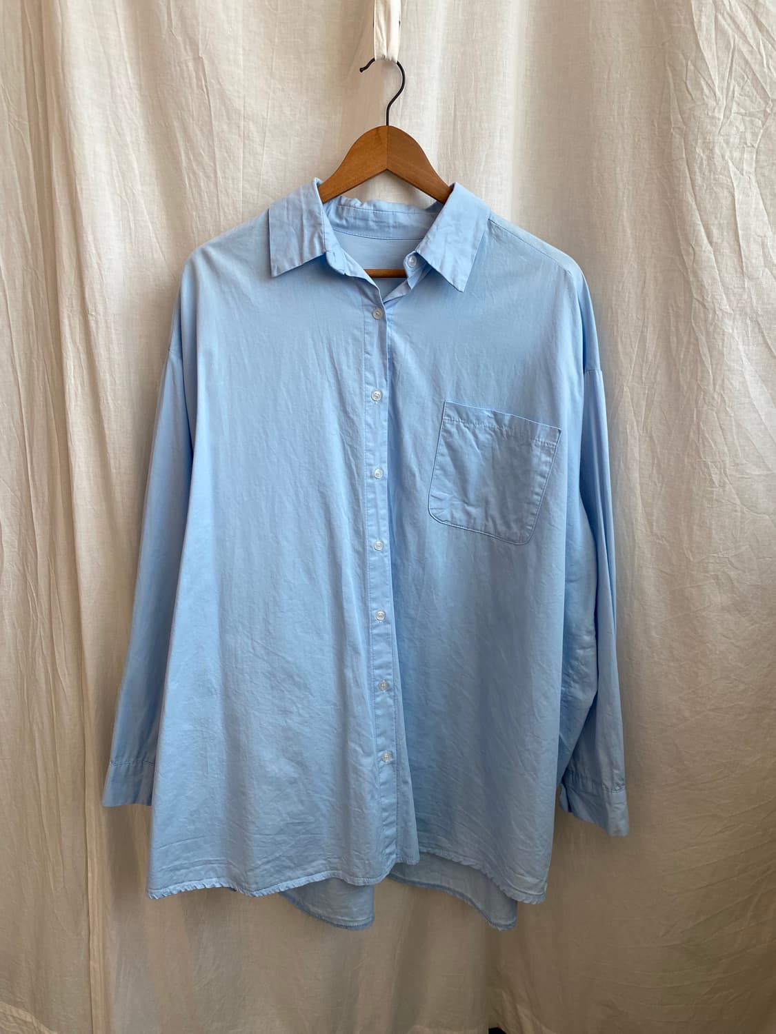 베이직 블루 셔츠(XXL) 상품이미지1