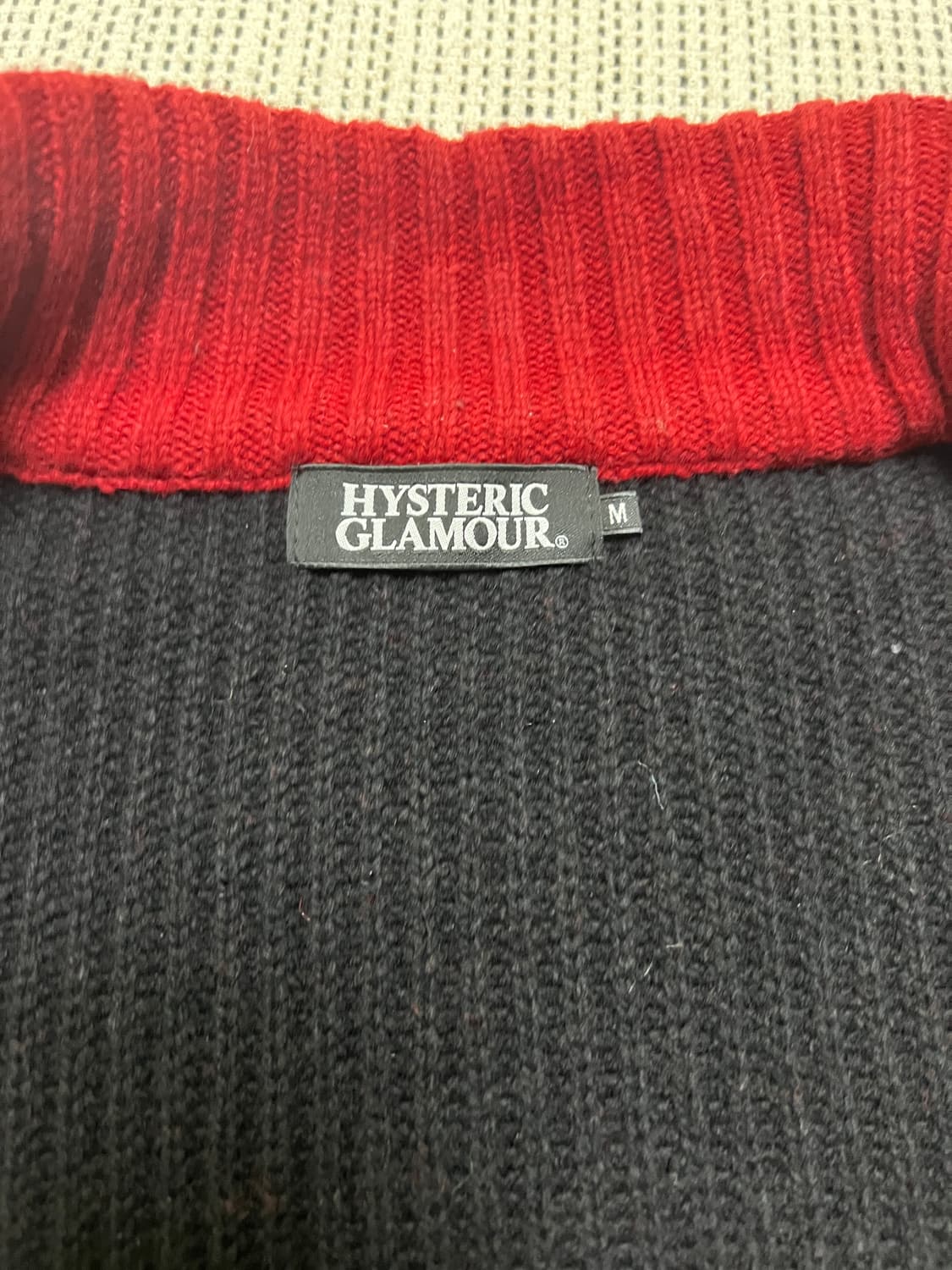 히스테릭글래머 케이블 니트 집업 M 상품이미지3