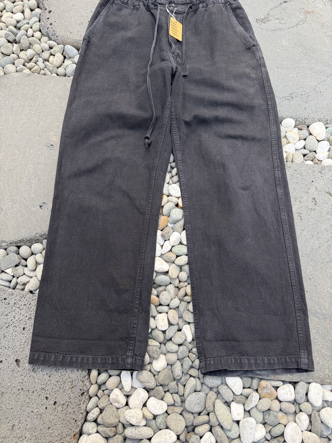 1990s VETRA FADED BLACK 베트라 블랙 프렌치 워크팬츠 상품이미지4