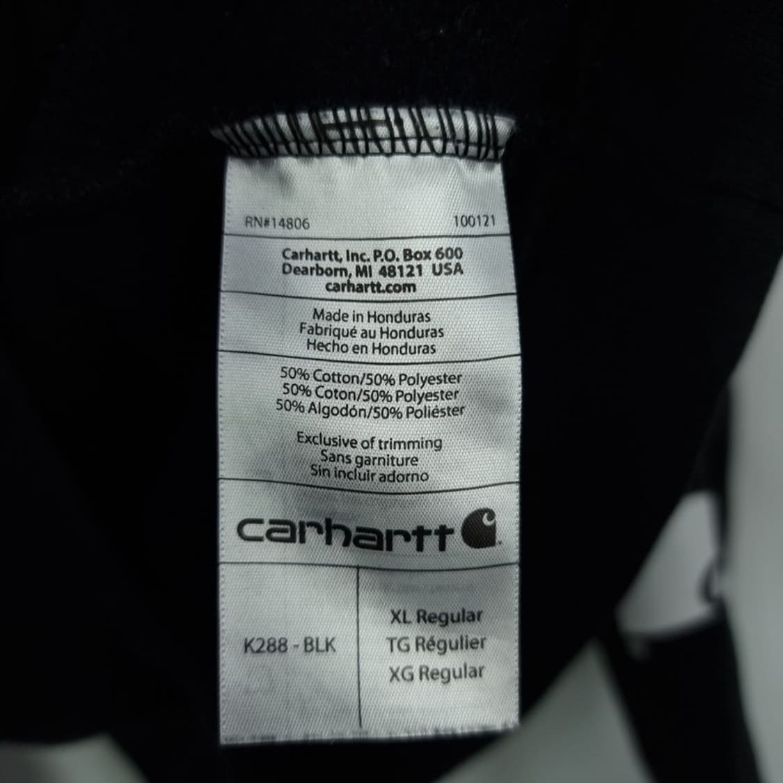 [칼하트] 슬리브 프린팅 오버사이즈 후드티 다크브라운 M18269 상품이미지8