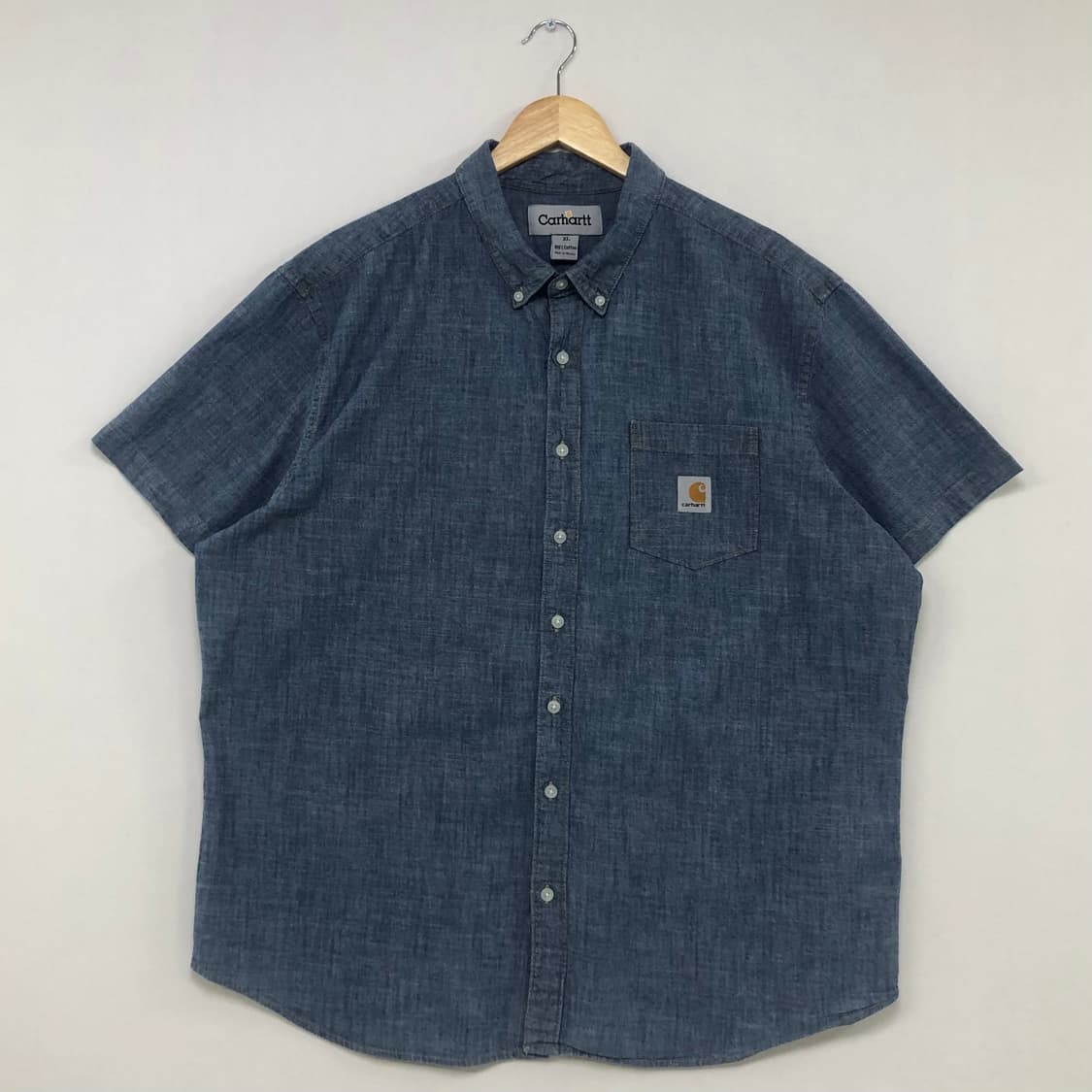XL 칼하트 샴브레이 데님 셔츠 상품이미지2