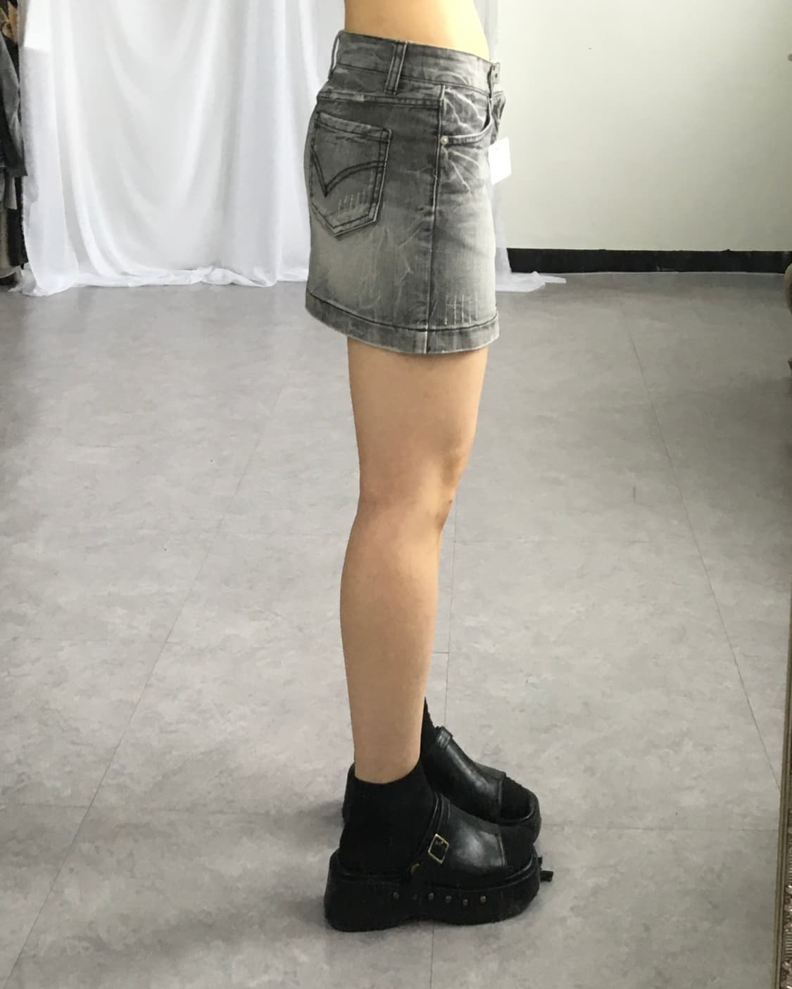 Washing mini skirt 상품이미지5
