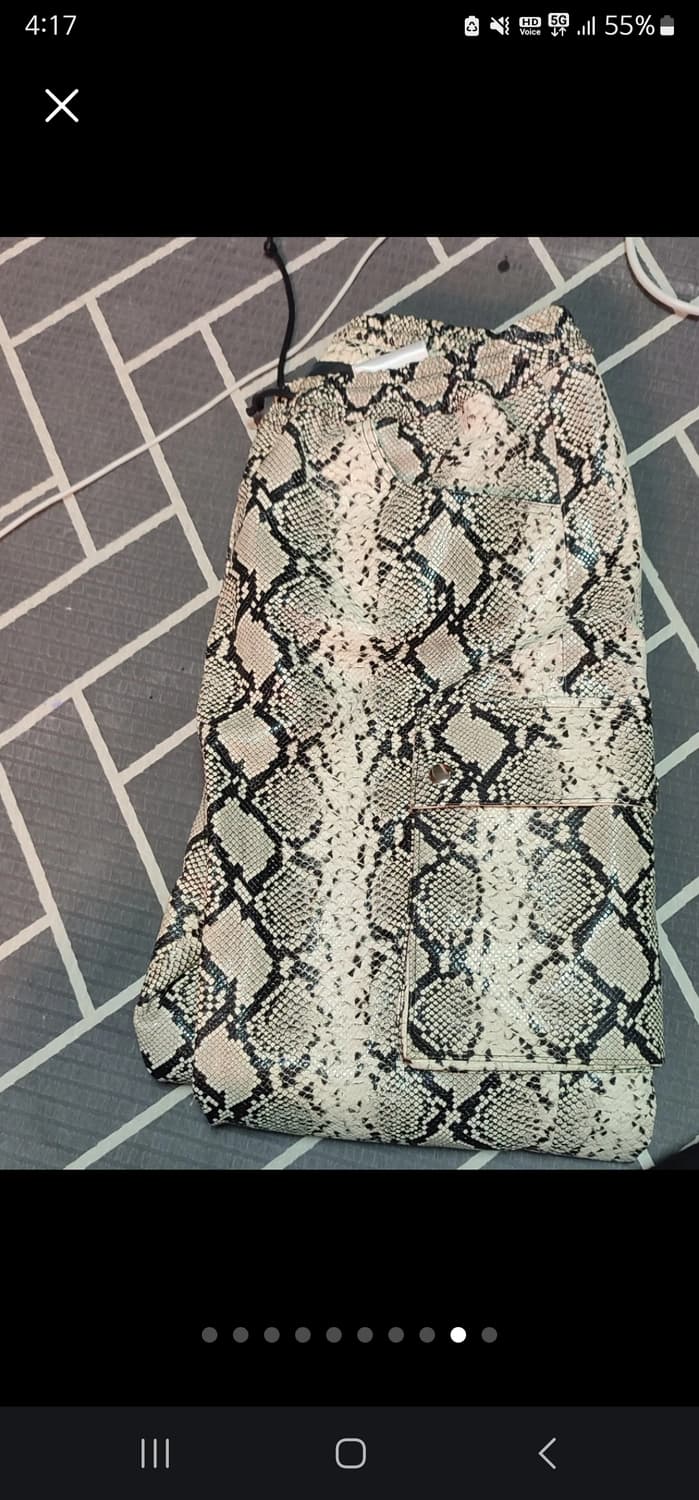 [ARCHIVE]EOTS 양가죽 램스킨 스네이크 조거팬츠 M 상품이미지5