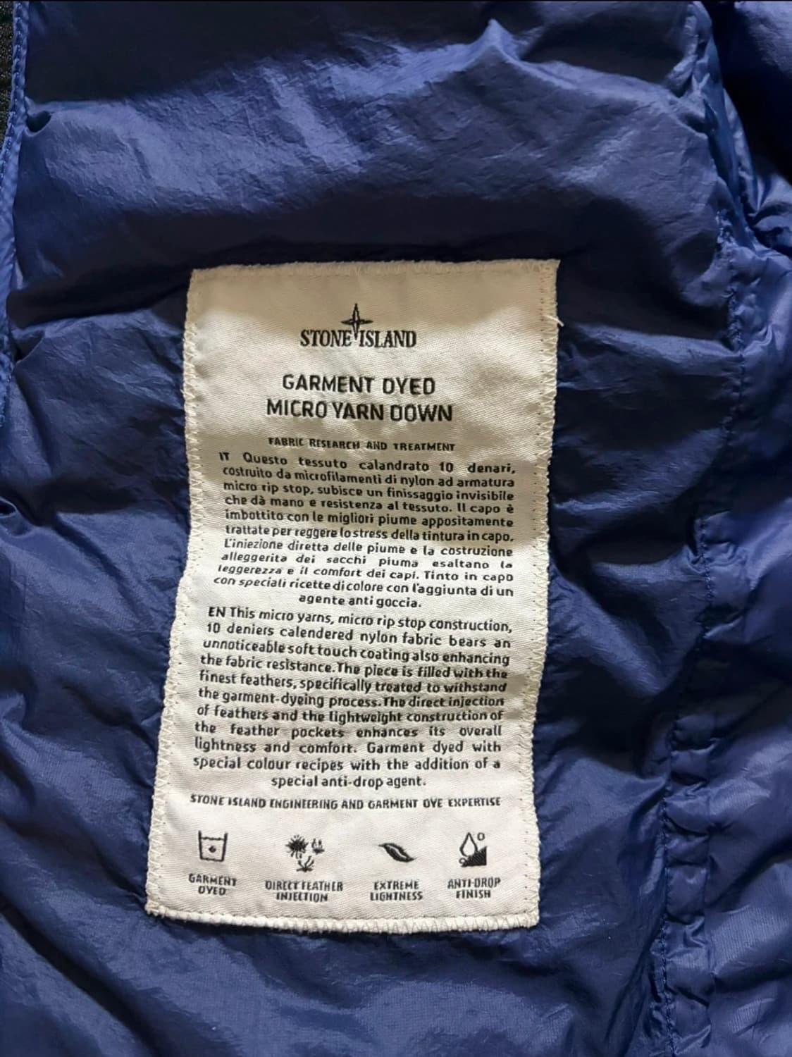 스톤아일랜드 마이크로 얀 다운 패딩 L 사이즈 상품이미지4