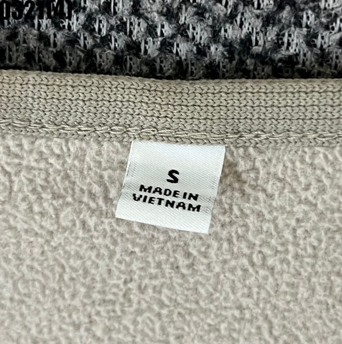 S 유니클로 아이보리 뽀글이 플리스 집업 0321(4) 상품이미지3