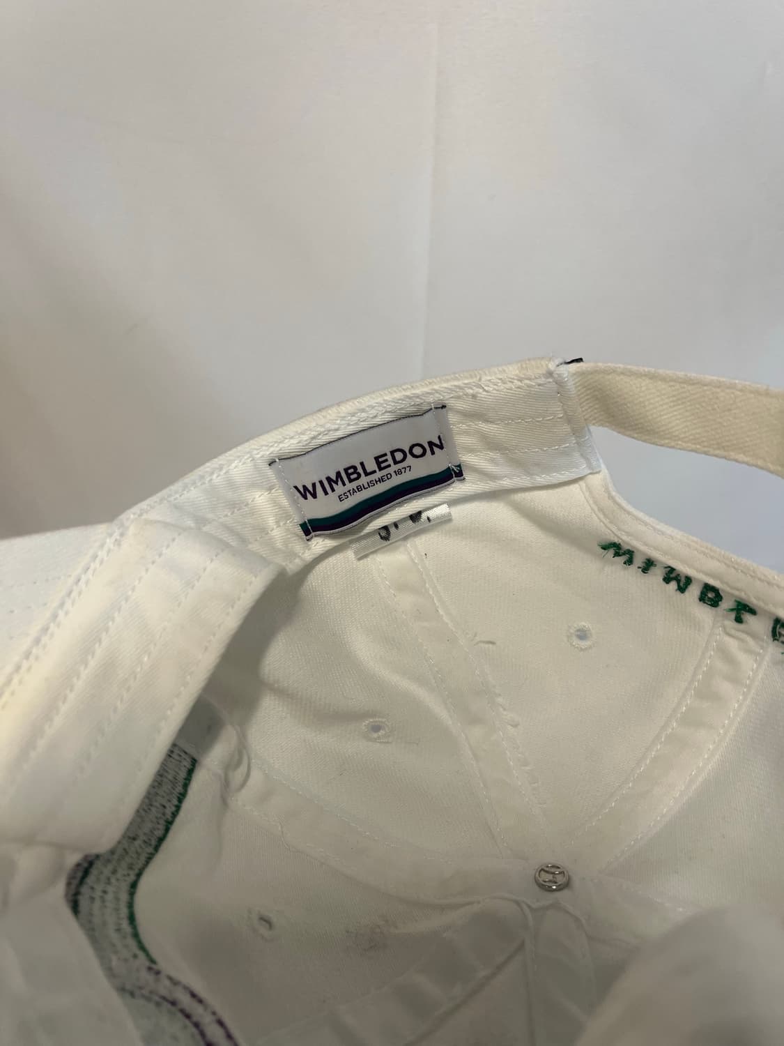 WIMBLEDON 윔블던 빈티지 프로모 테니스 자수 6패널 캡 모자 상품이미지7