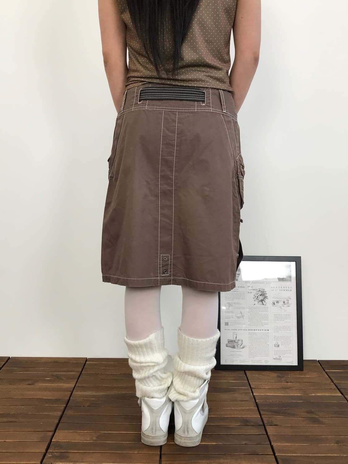 Diesel Brown Utility Cargo Midi Skirt  상품이미지4