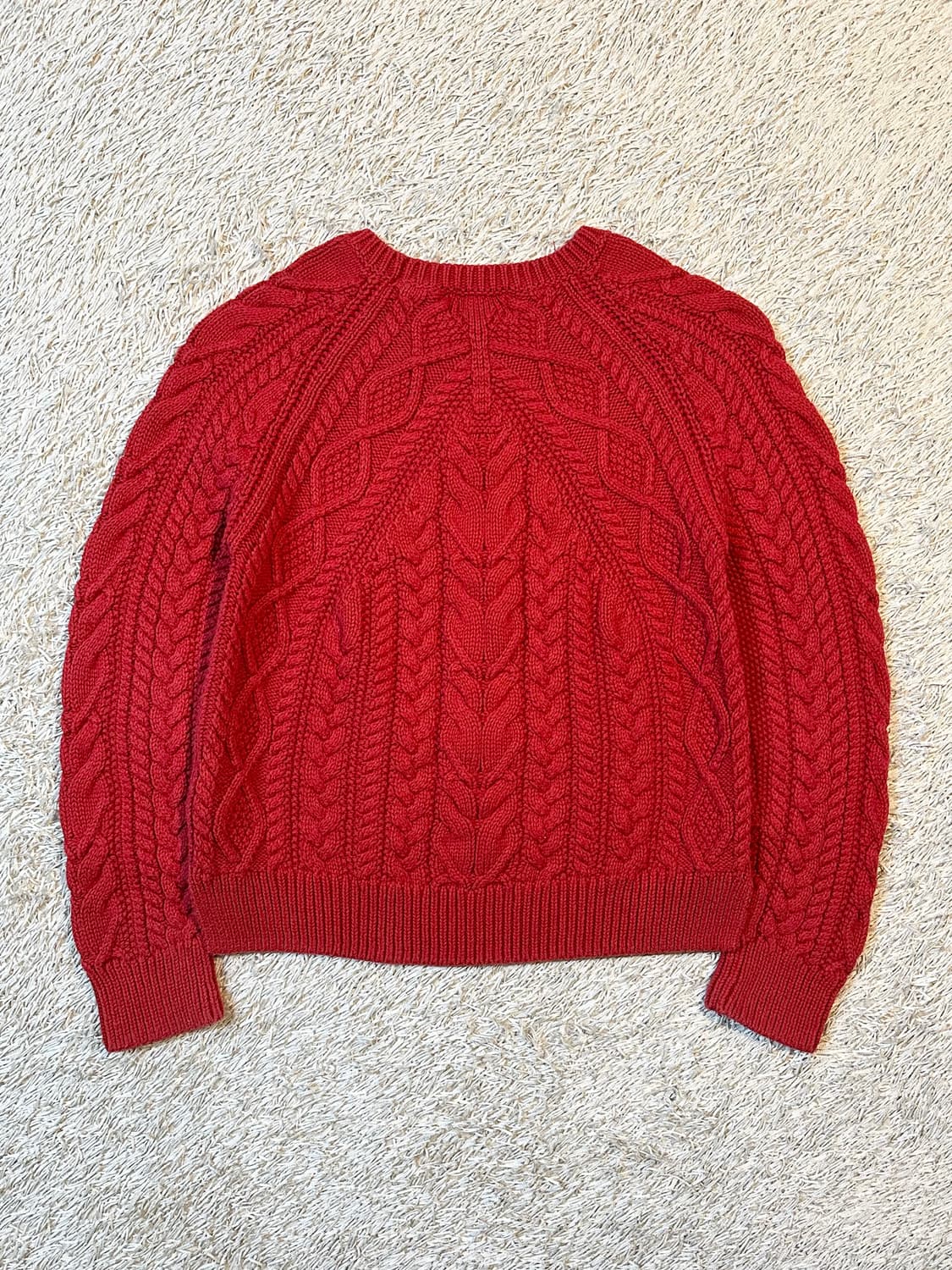 폴로 랄프로렌 신형 RL 하트로고 케이블 코튼 꽈배기 니트 상품이미지4