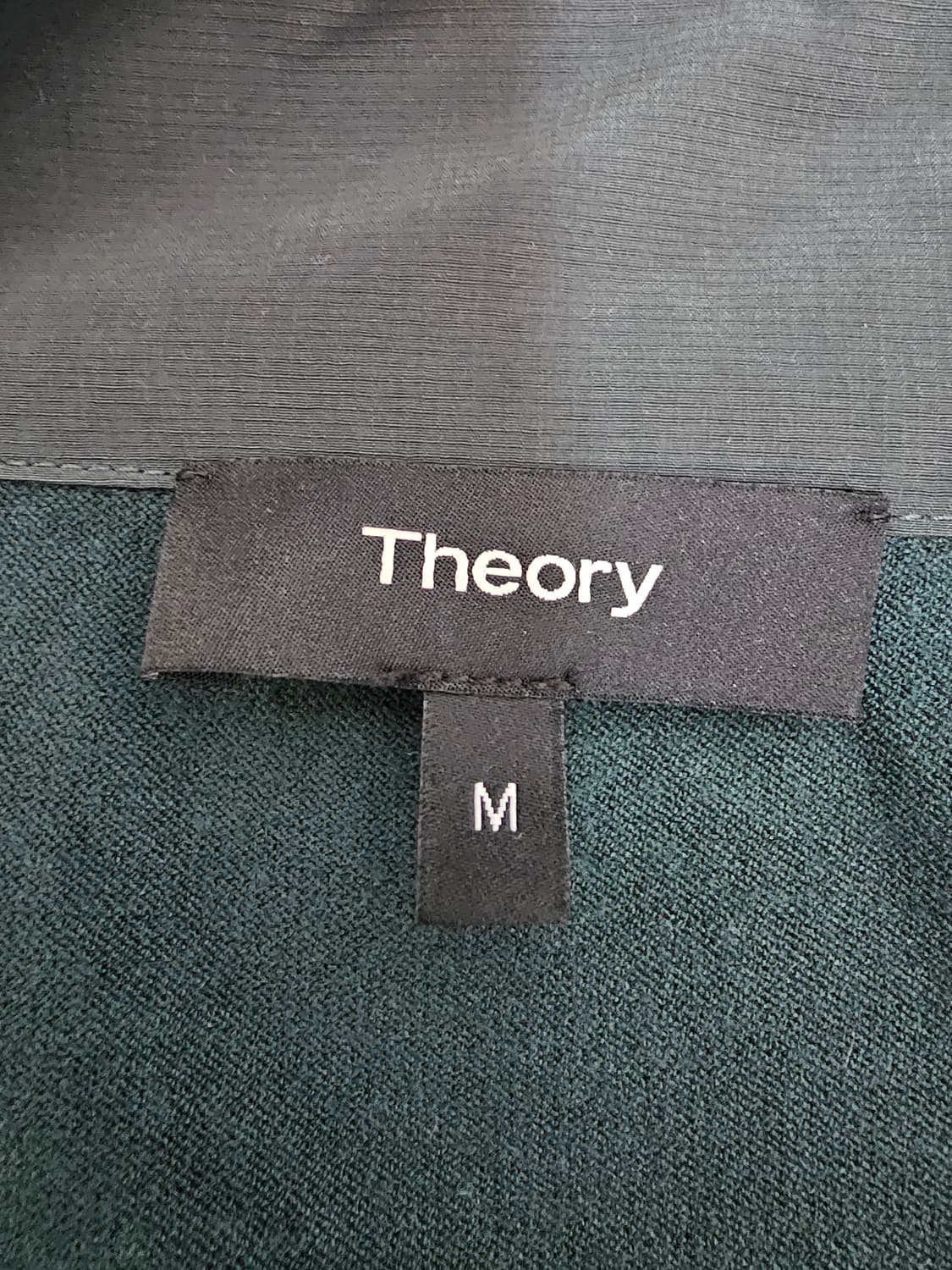 띠어리Theory 블랙 니트 패널 집업 자켓 M 상품이미지3