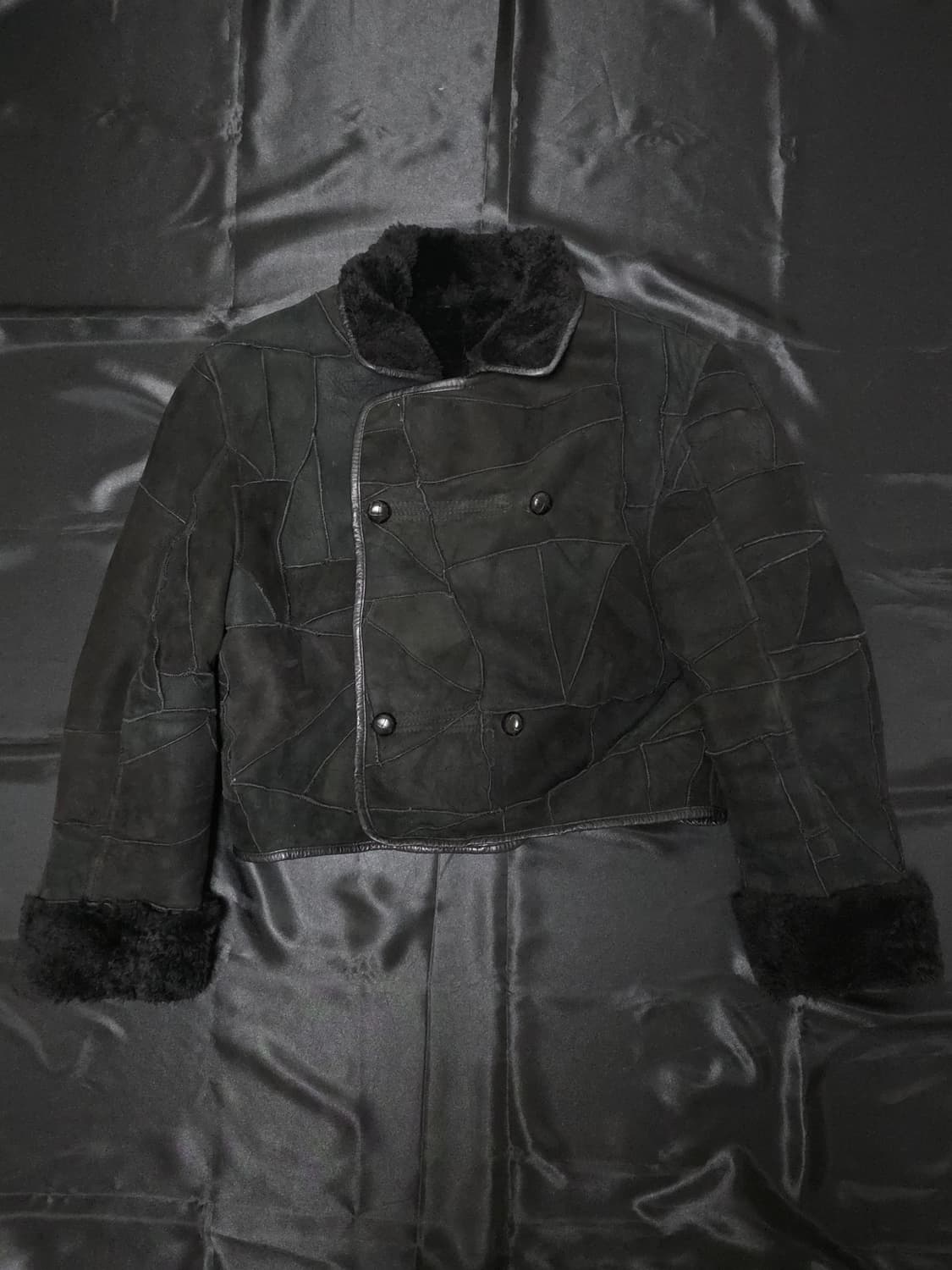 크롭 기모 무스탕 상품이미지2