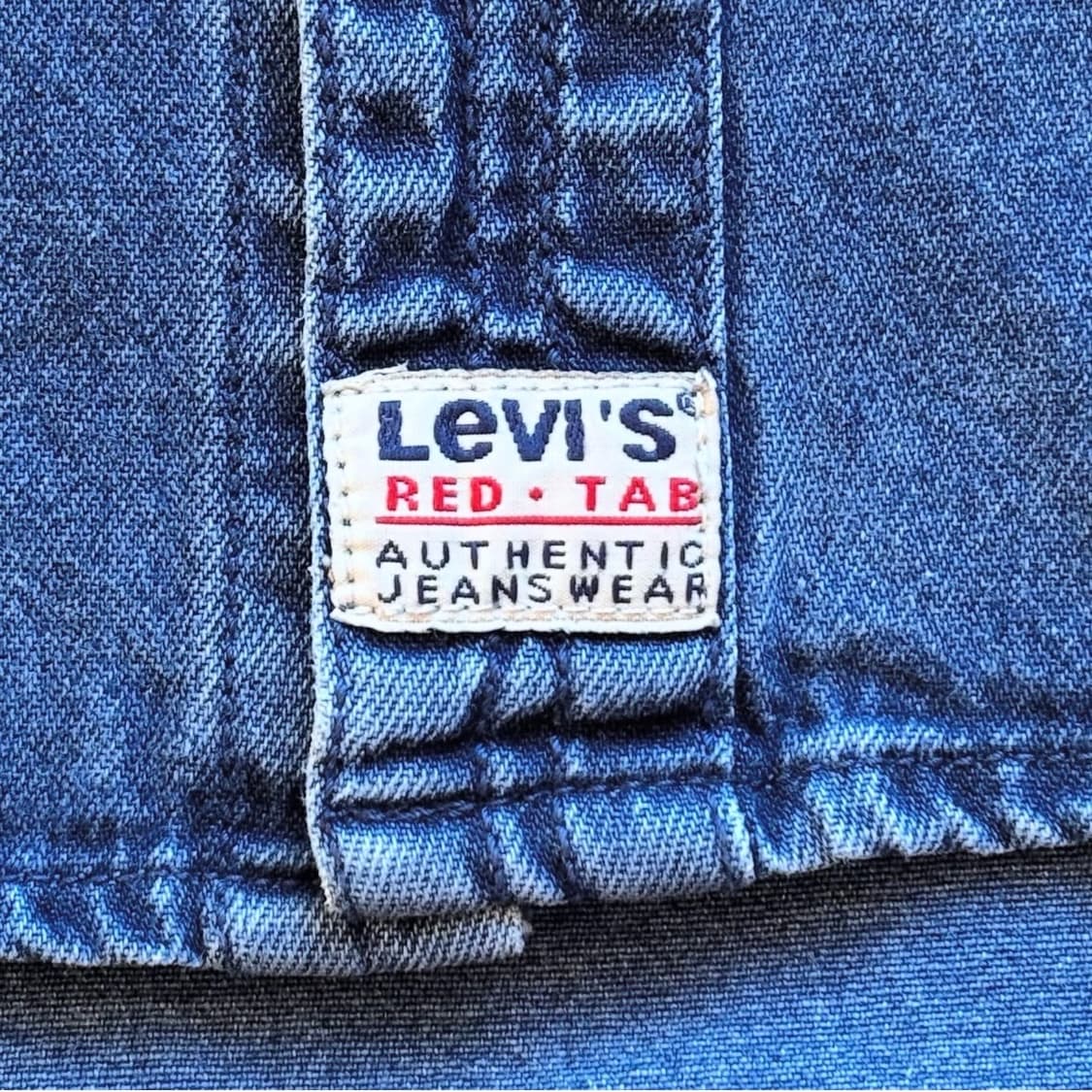 리바이스 레드 탭 데님 오버 셔츠 상품이미지6