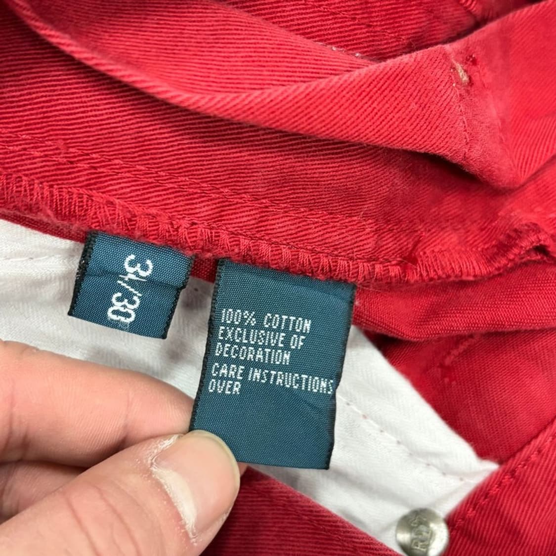 폴로랄프로렌 레드 코튼팬츠 v1100 상품이미지7