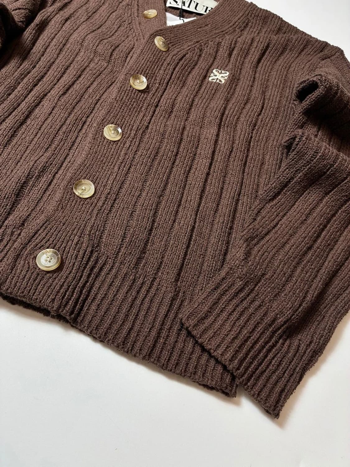 세터 23FW 파로 오버 사이즈 부클 가디건 PN8910 상품이미지5