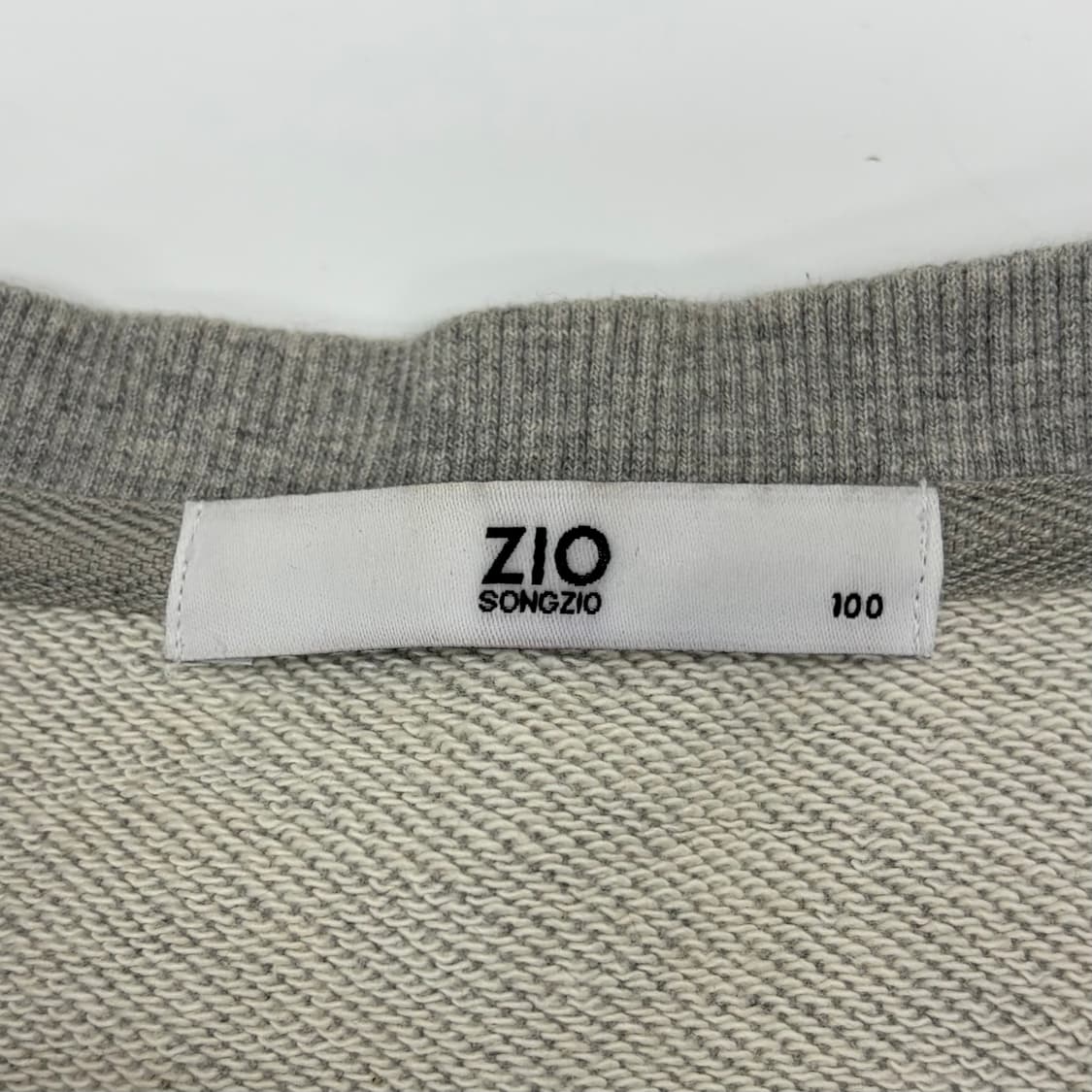 지오송지오 프린팅 맨투맨 그레이 100 상품이미지5