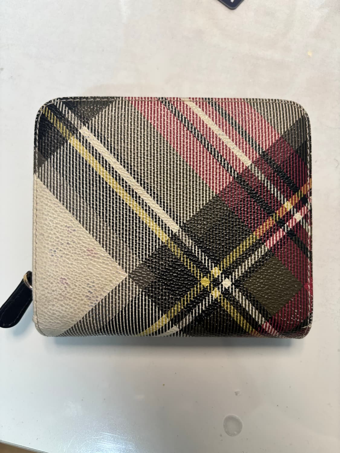 비비안웨스트우드 체크 포켓 지갑 상품이미지2